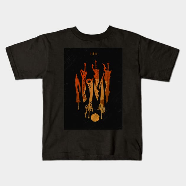 Tidus Weapon Kids T-Shirt by SourKrispop